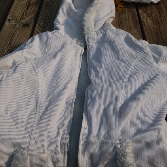 Seventy seven 77💕White corduroy winter coat 💕 - Picture 5 of 10